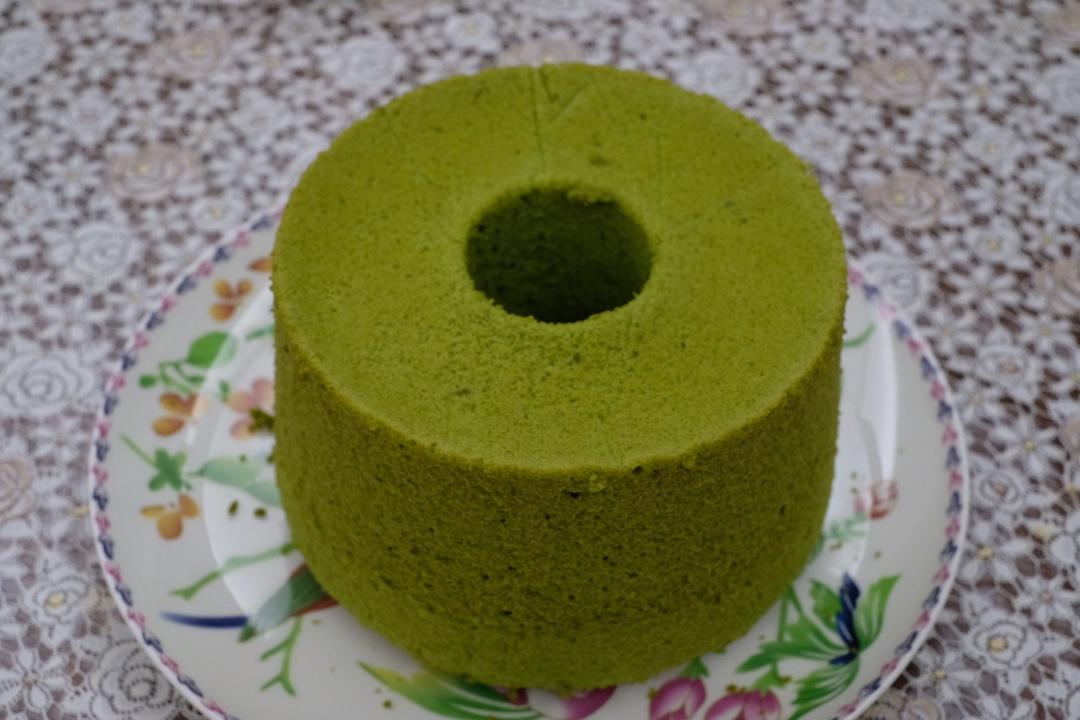 8寸抹茶戚风蛋糕