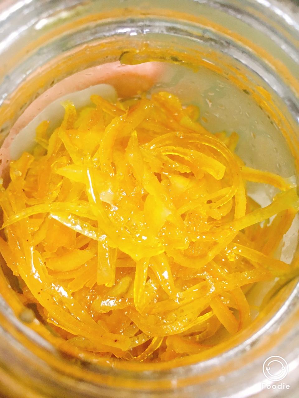 糖渍西柚皮－－橙皮，柚子，桔子一类都可以噢