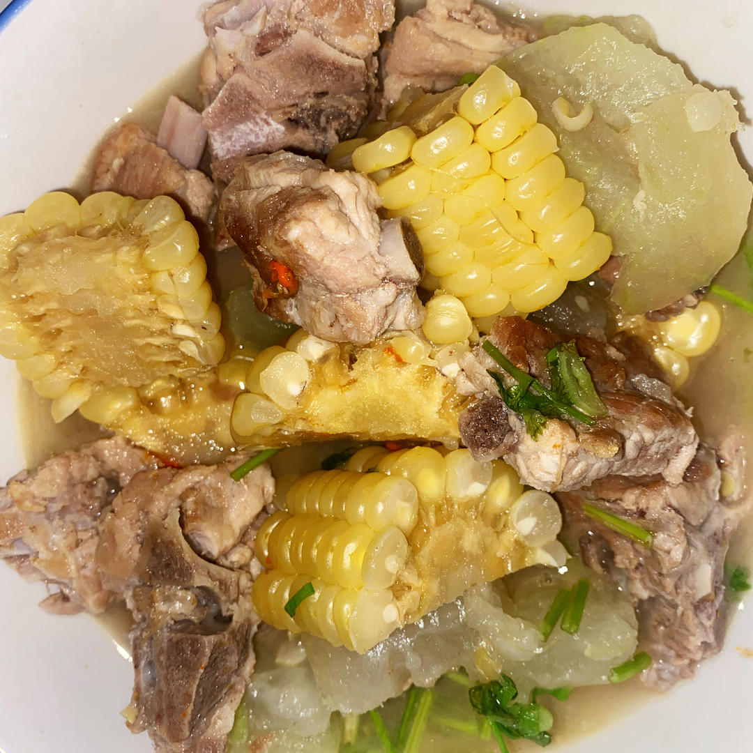 冬瓜排骨玉米汤