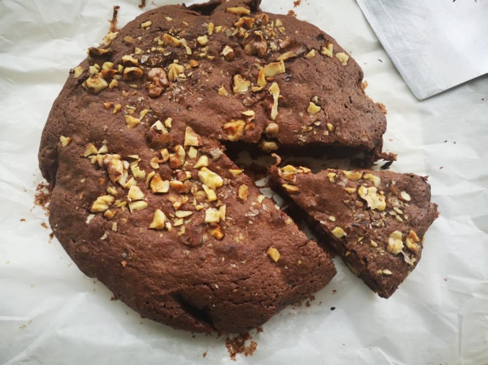 用咖啡粉做的浓情巧克力布朗尼