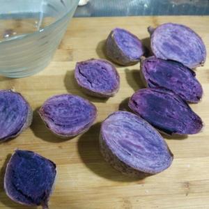 咪姆的马苏里拉芝士焗紫薯的做法 步骤2