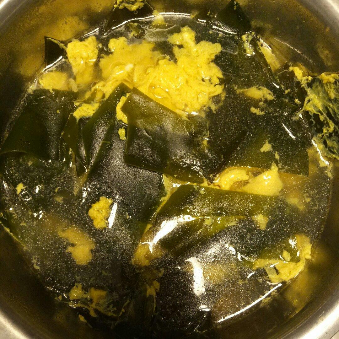 做的海带鸡蛋汤