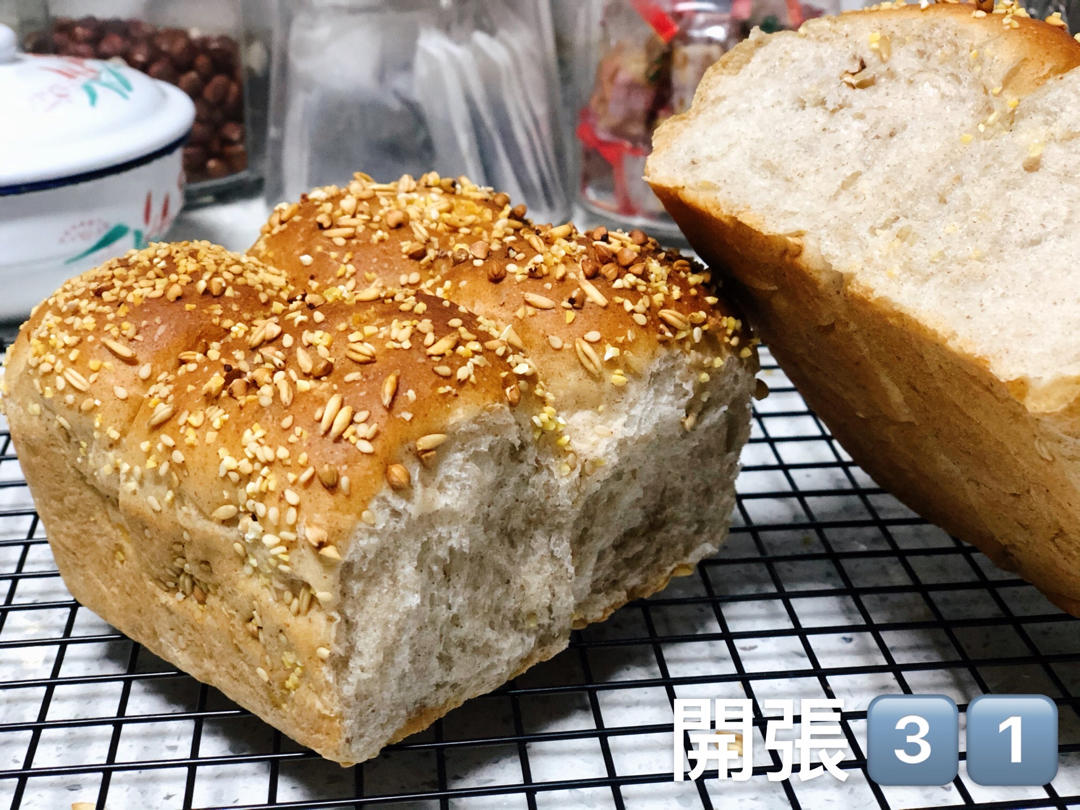 静置出膜手揉变态大水量面团技巧/超软低卡黑麦餐包