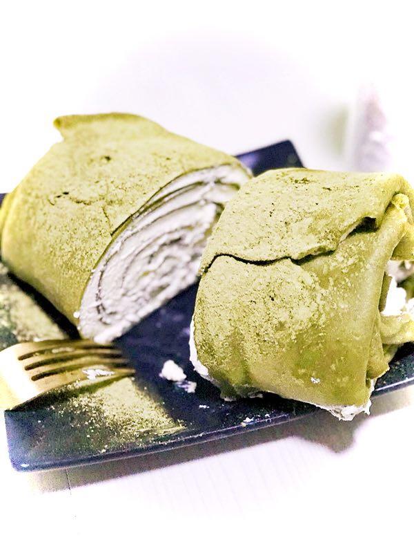 网红食谱│抹茶毛巾卷