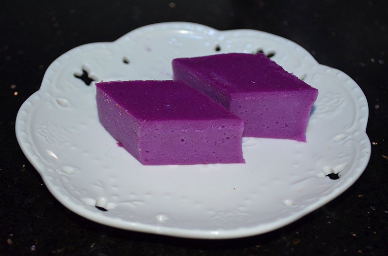 紫薯牛奶糕的做法