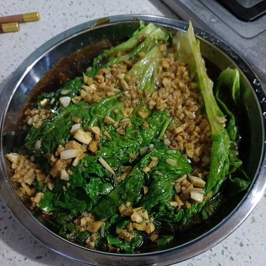 一点不输饭店的白灼罗马生菜