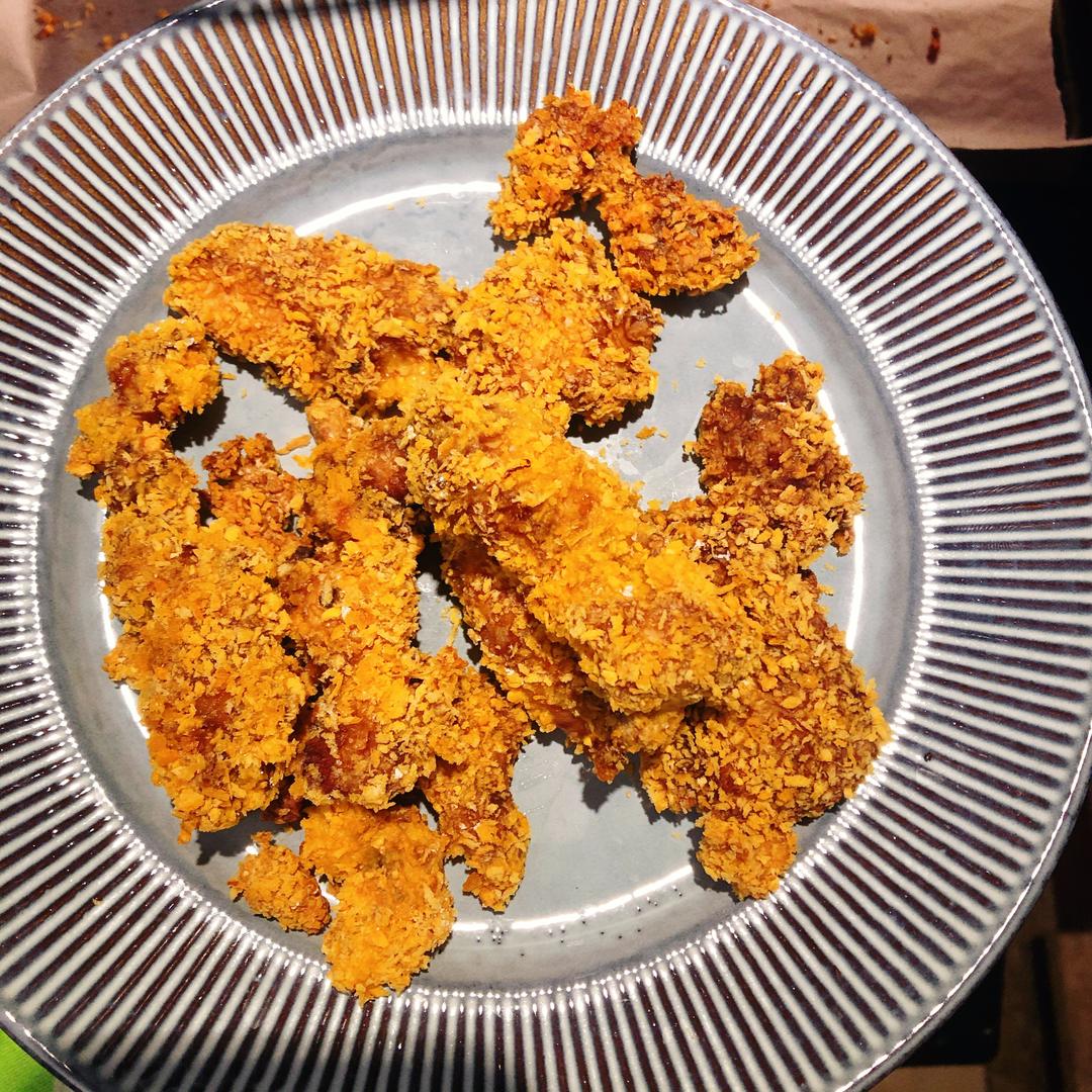 鸡胸肉版炸鸡无油低卡饱腹的做法