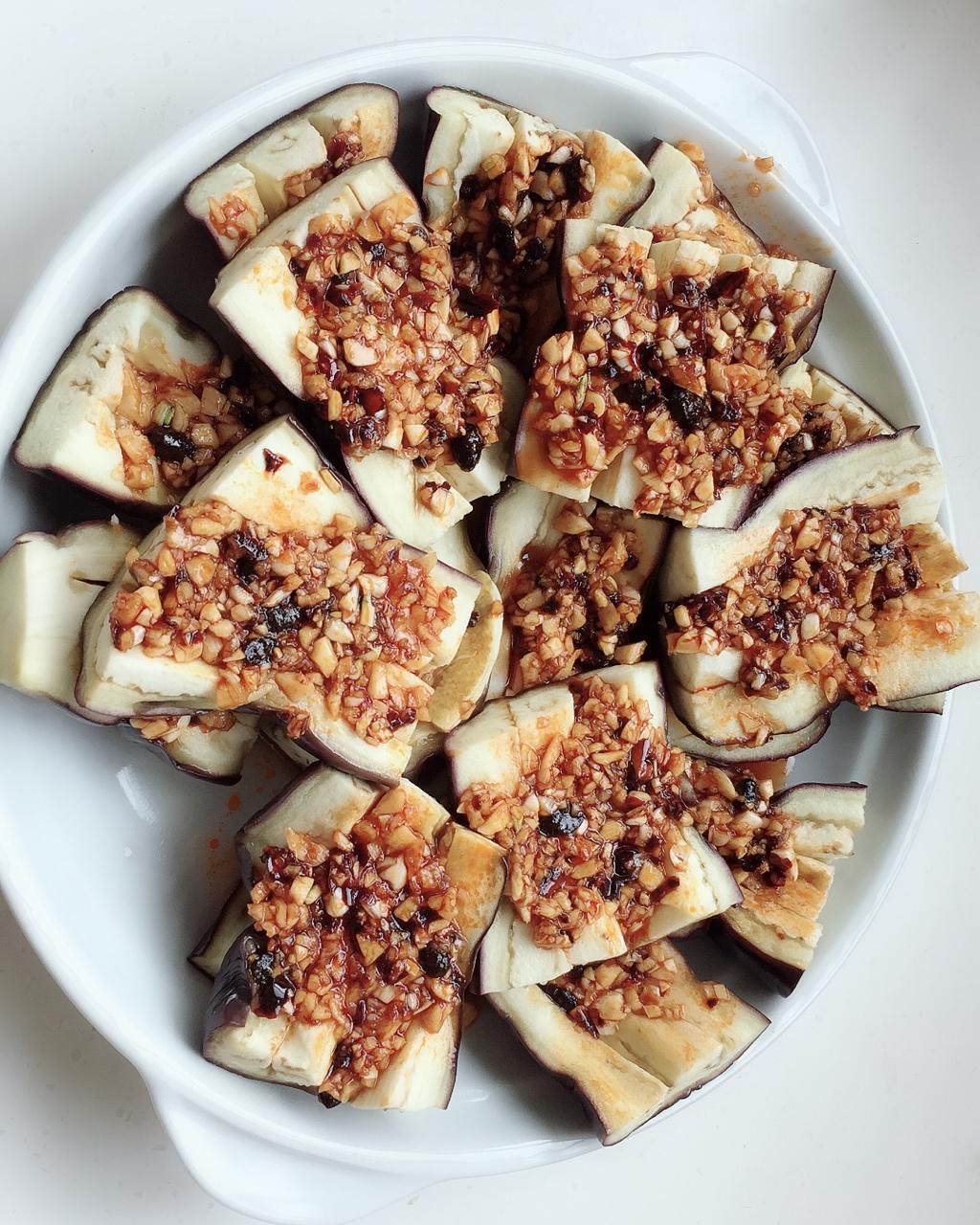 侠侠侠做的凉拌蒸茄子