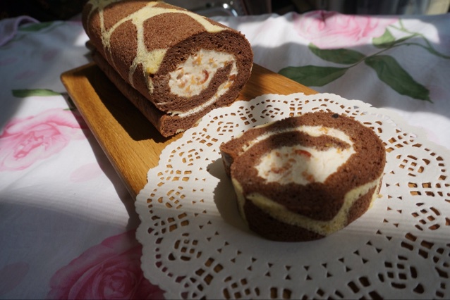 超萌长颈鹿蛋糕卷