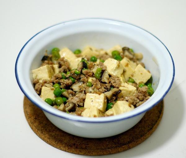 豌豆肉沫炖豆腐的做法