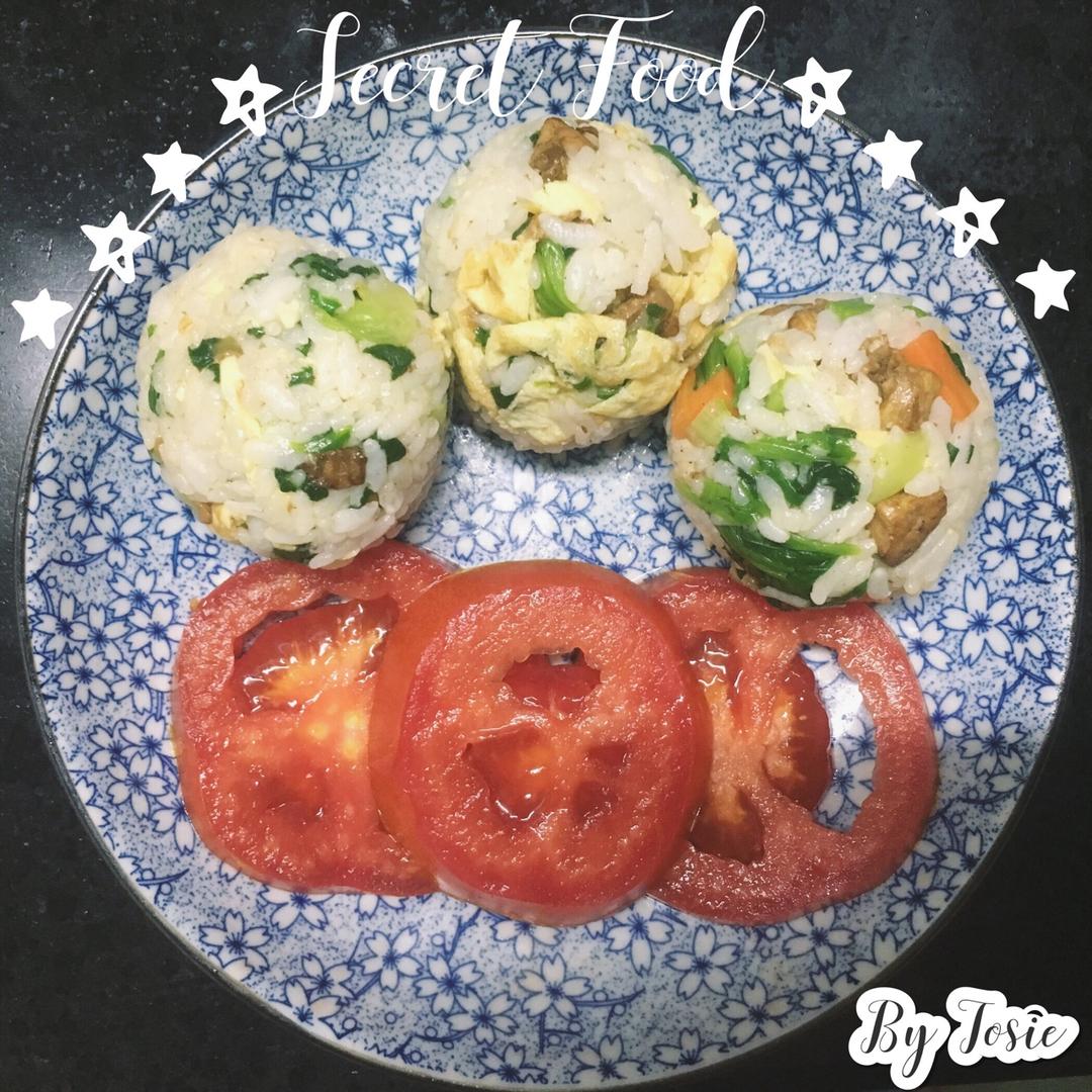 鸡肉蔬菜饭团OR拌饭（2.0版）—避免蔬菜焦虑| 健康·三餐