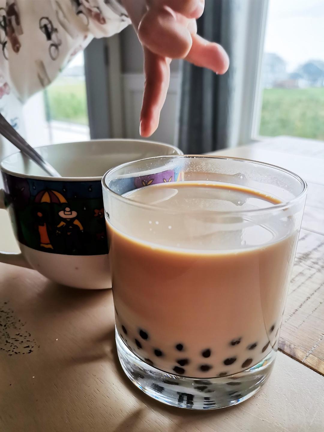 【ZOE菜谱】快手版珍珠奶茶！！好喝不胖！！！