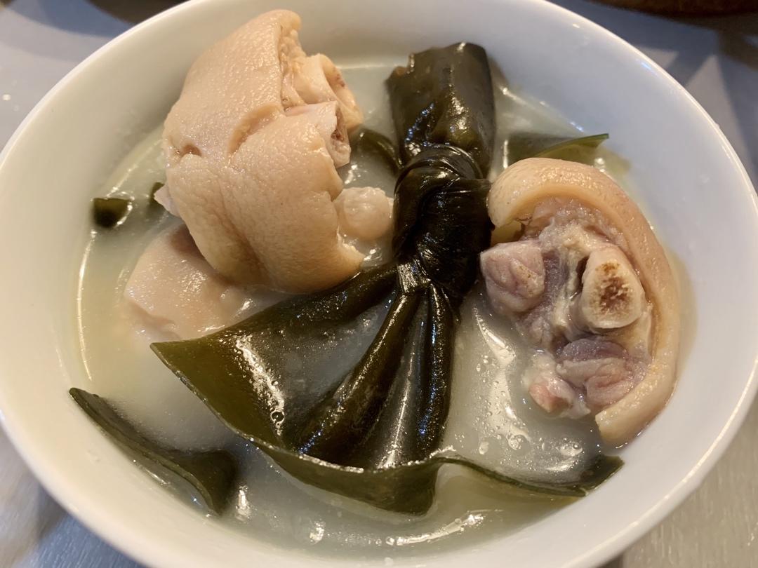 微微rz做的猪蹄海带汤