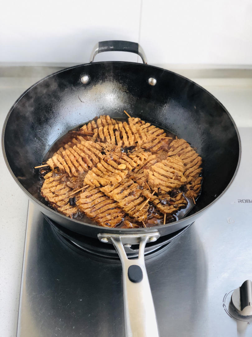 阿时做的五香豆腐串