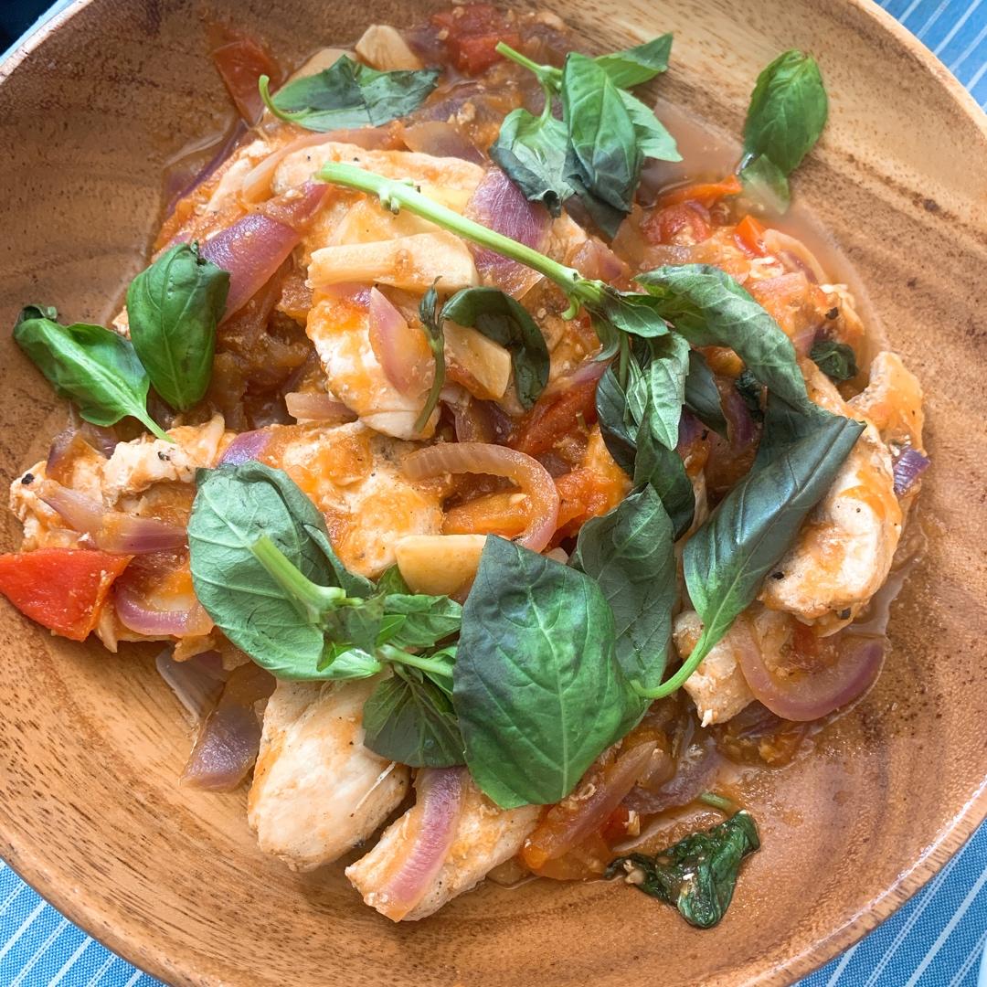 番茄炖鸡胸丨健康·三餐