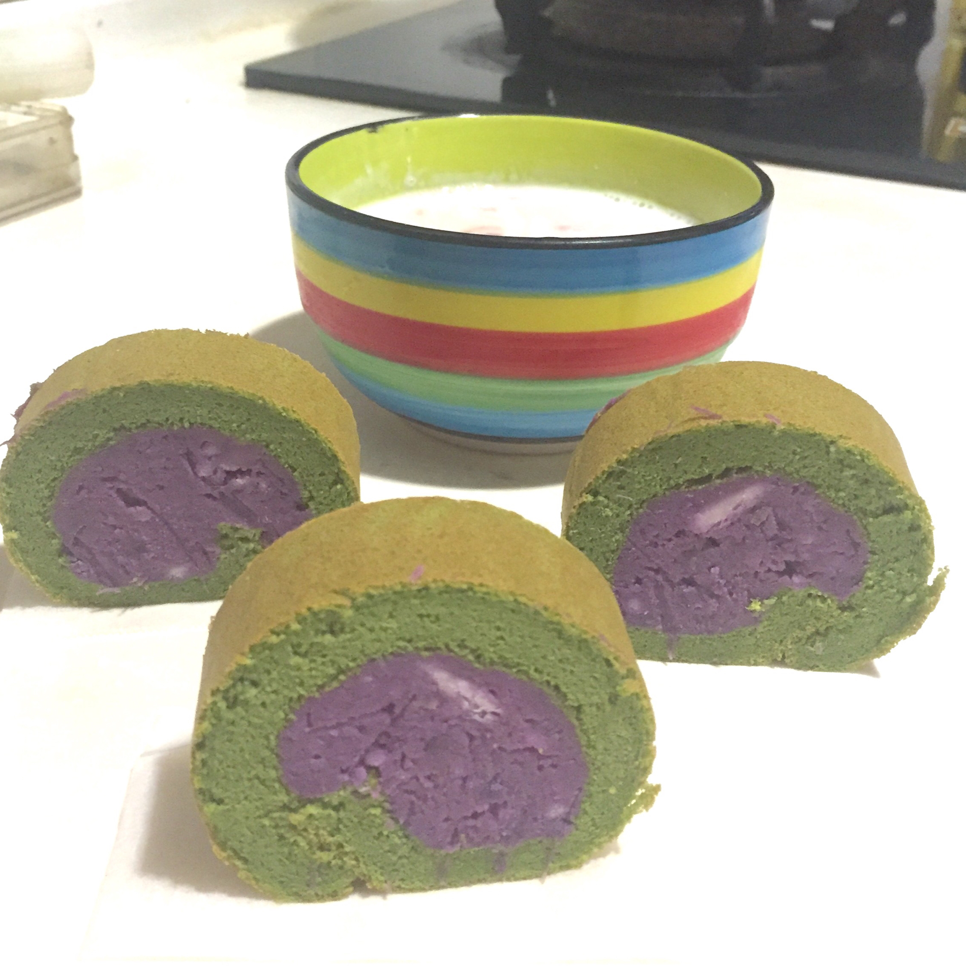 香芋紫薯蛋糕卷