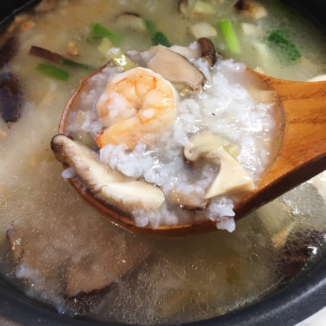 蔬菜虾仁粥