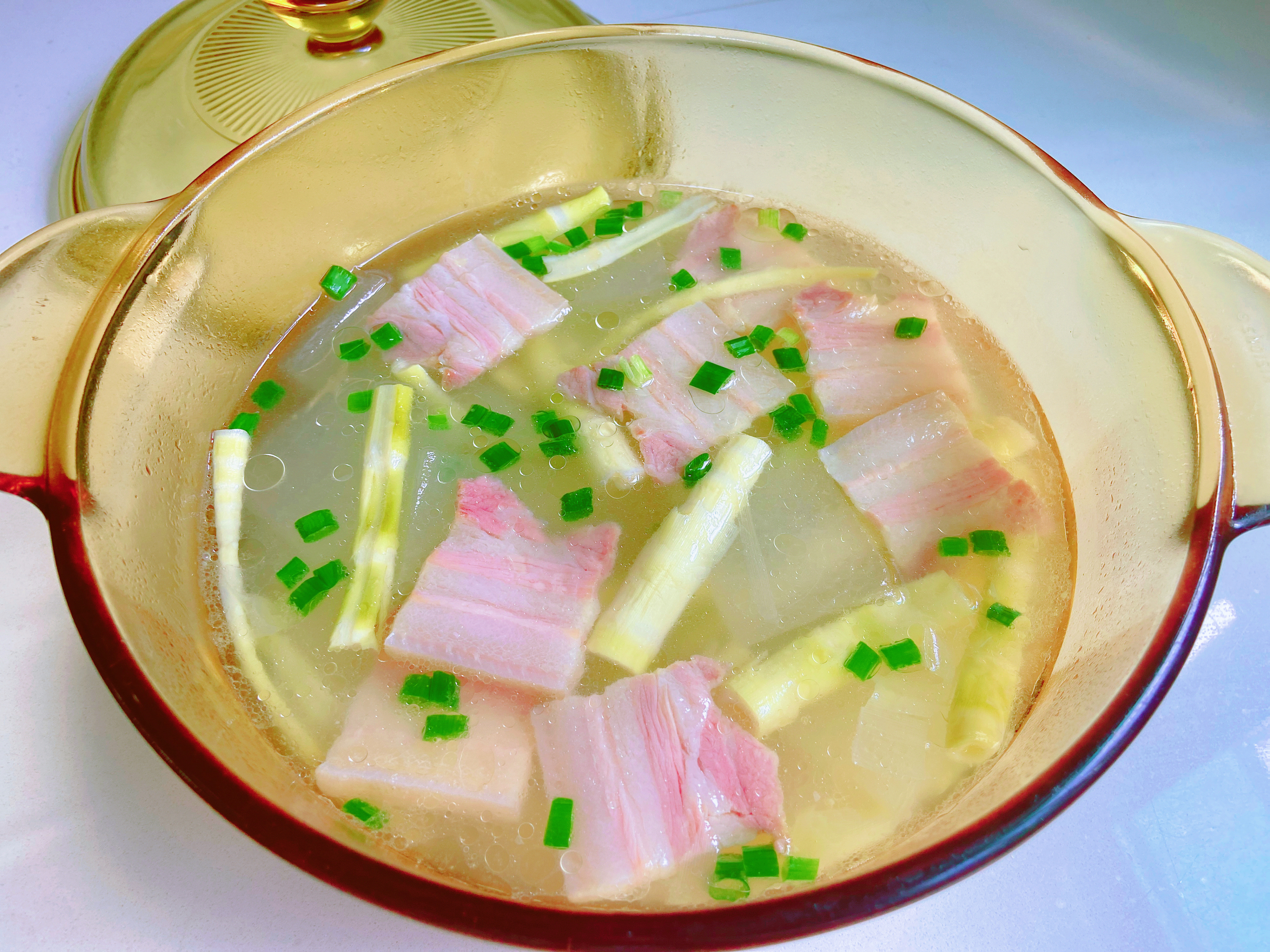 【夏日时令汤】冬瓜咸肉扁尖汤 附2种做法的做法