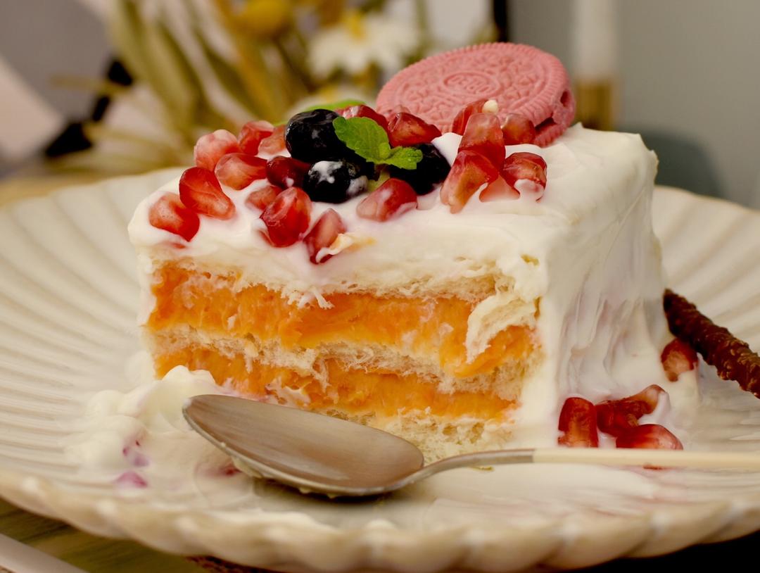 低卡【地瓜吐司蛋糕🍰】不需要烤箱的酸奶蛋糕、无油伪蛋糕🧁的做法