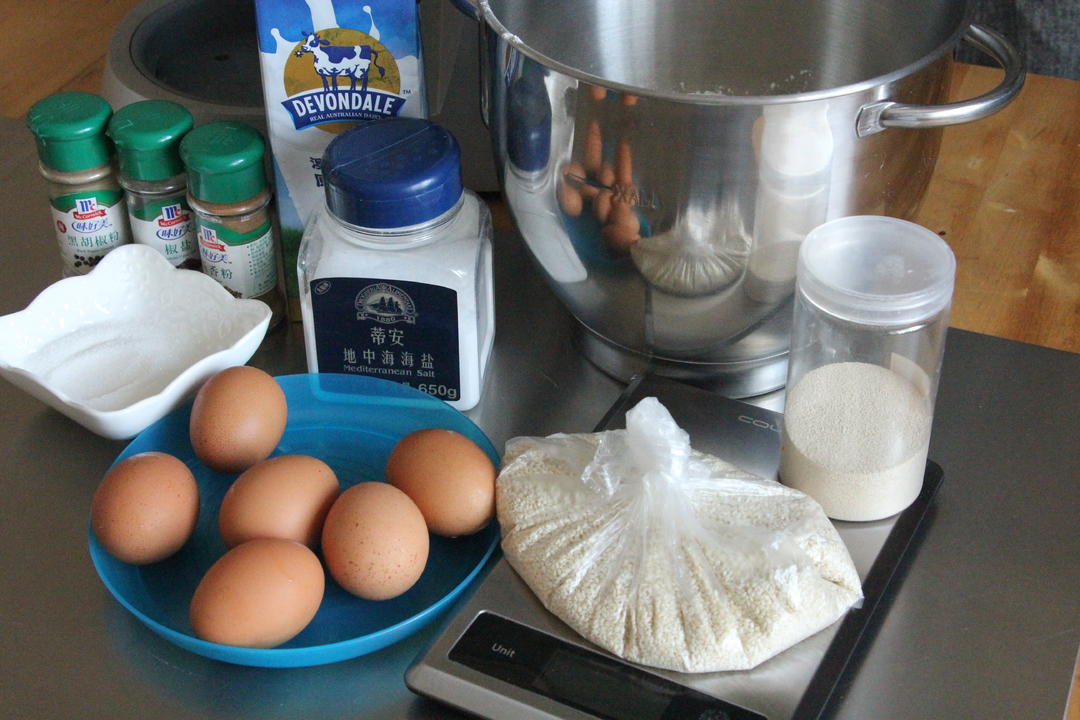 纯奶手撕吐司的做法 步骤1