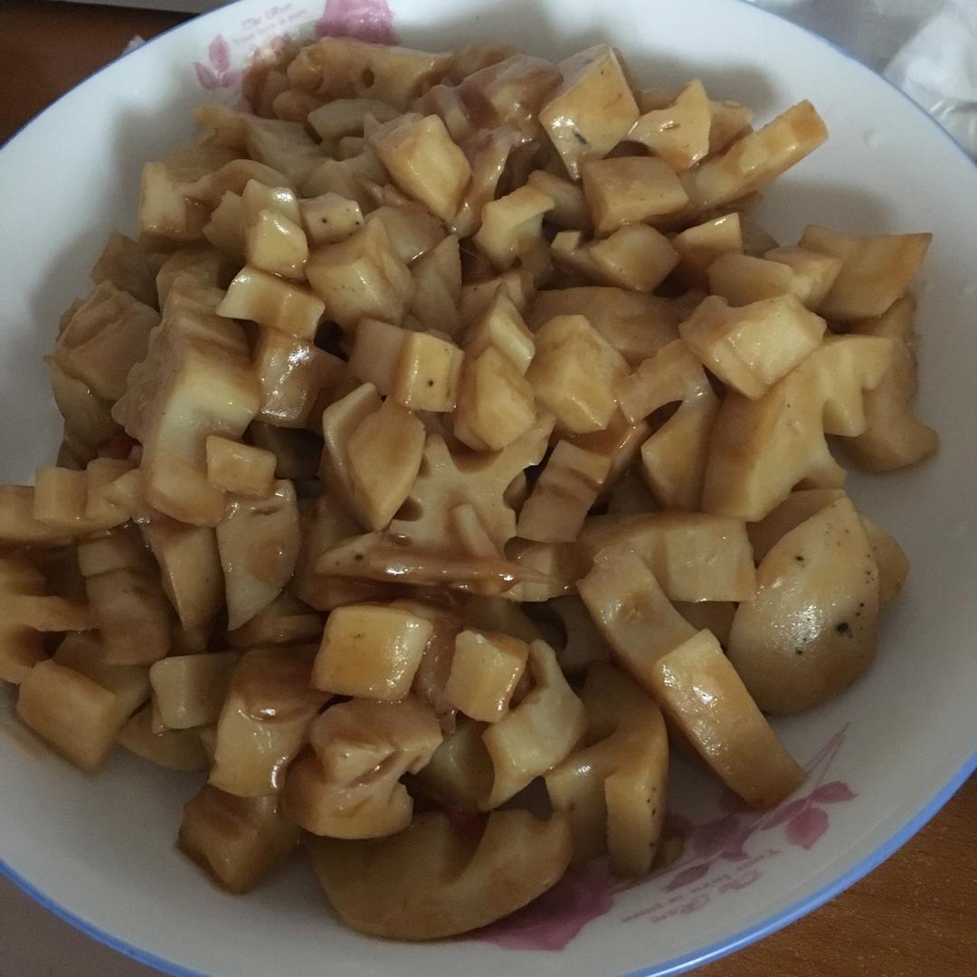 酸甜的开胃菜-  糖醋藕丁