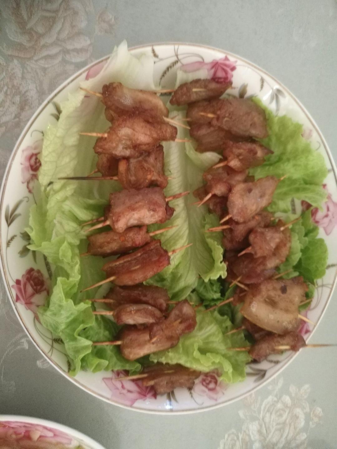 烤牙签五花肉