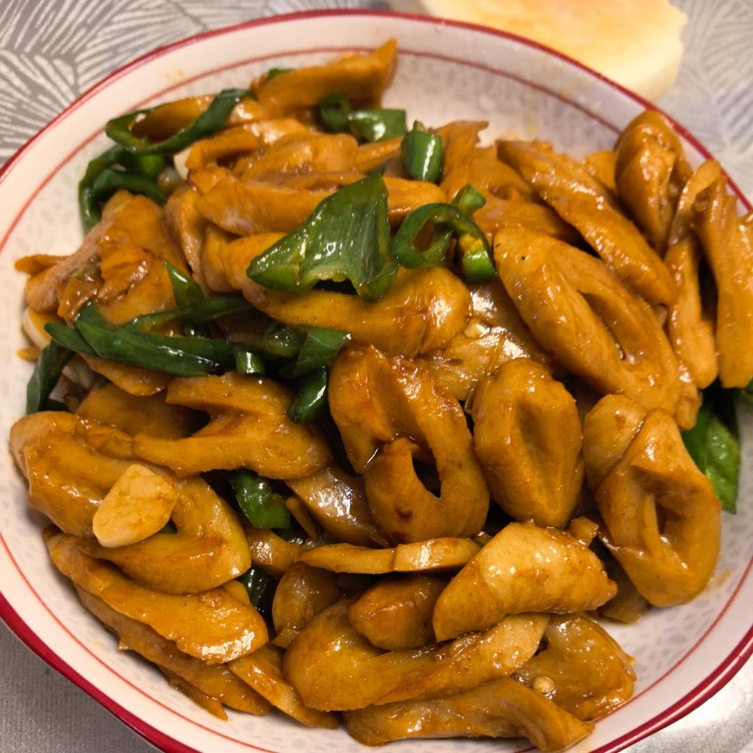 青椒炒面筋