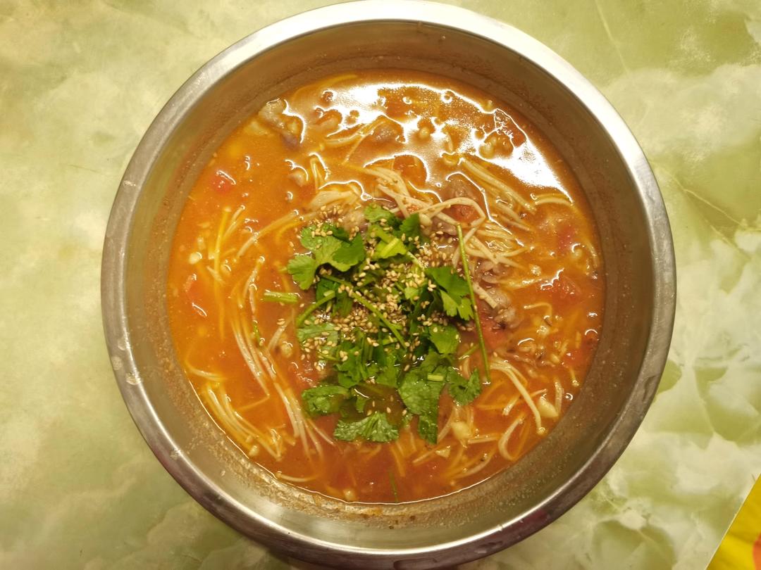 番茄肥牛金针菇