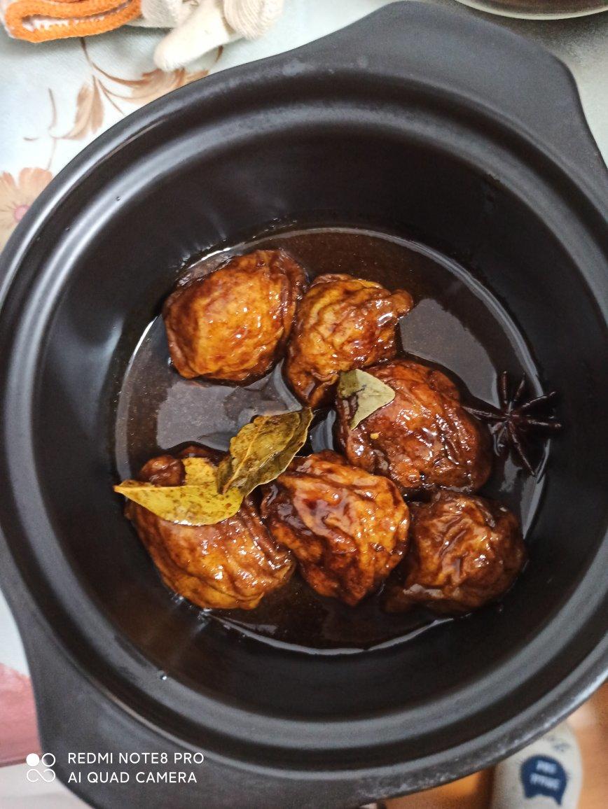 红烧油面筋塞肉