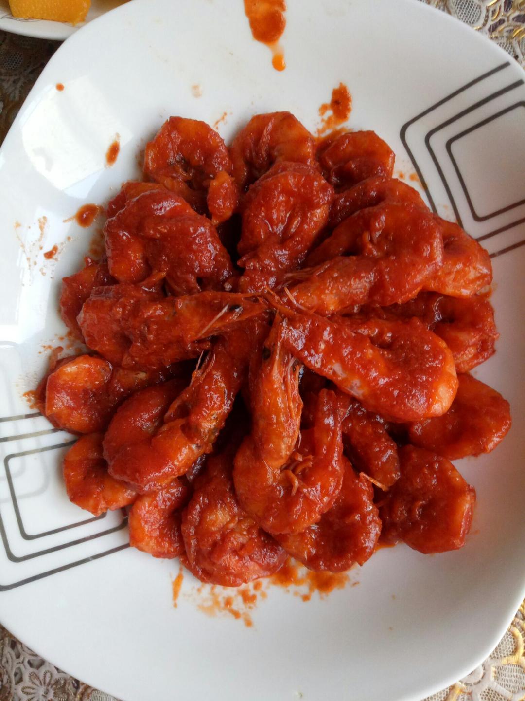 【中餐厅】晓明的即兴茄汁大虾『多图详解』