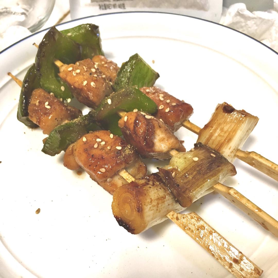 平底锅烧烤style：日式梅花肉串烧