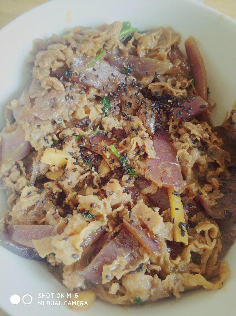 照烧肥牛饭～