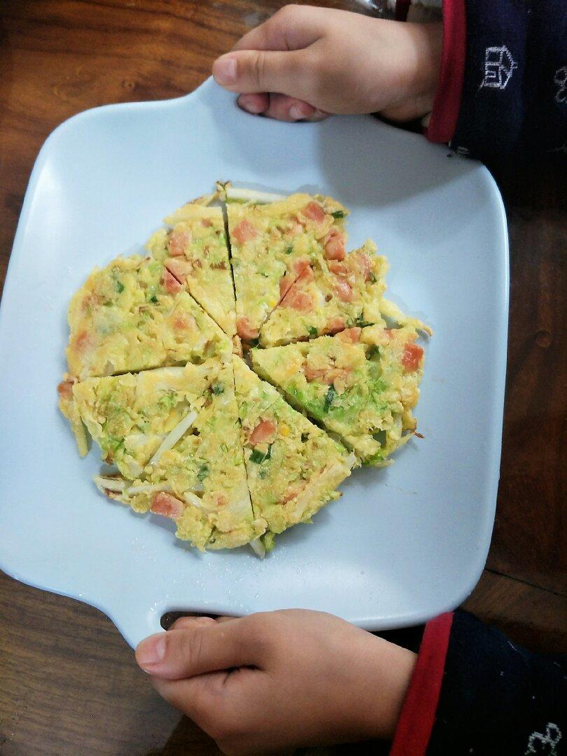 白菜鸡蛋早餐饼