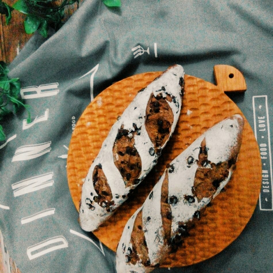 巧克力脆皮面包