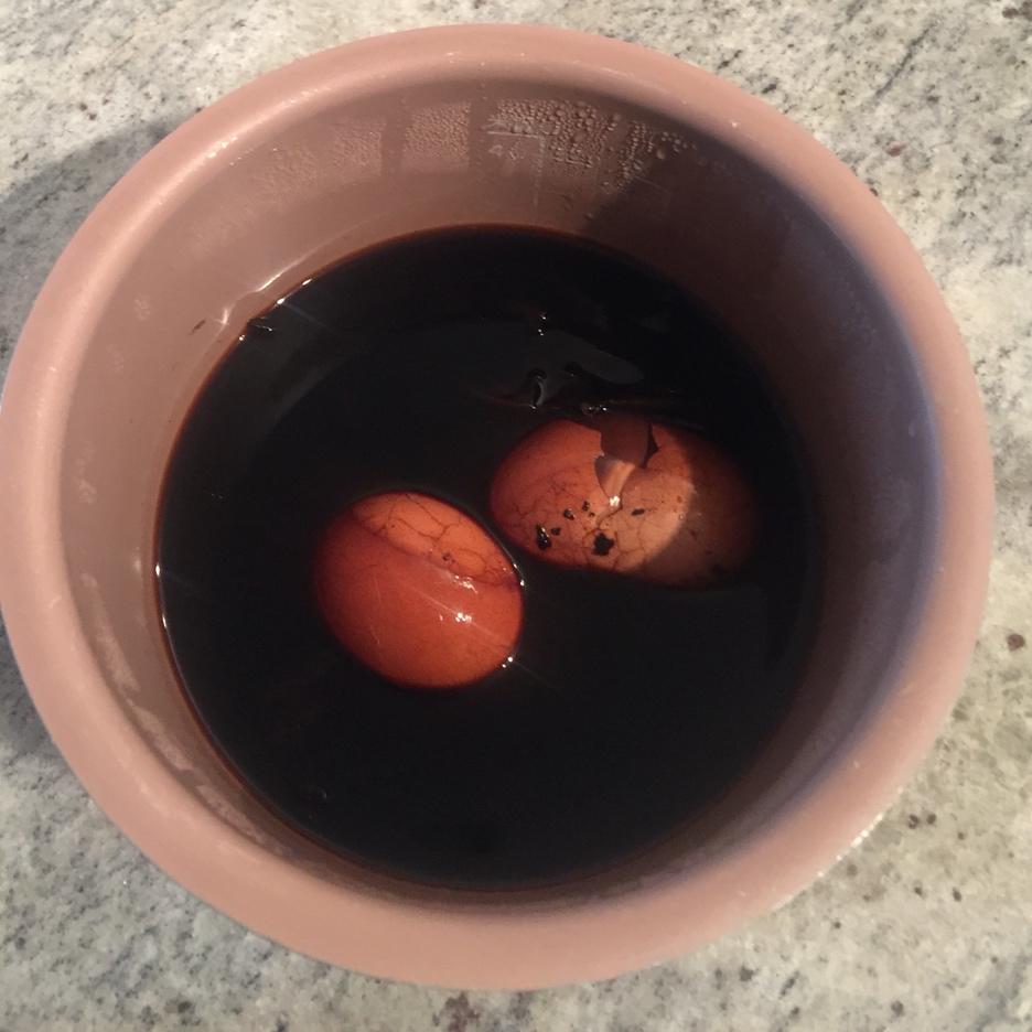 电饭煲煮五香茶叶蛋