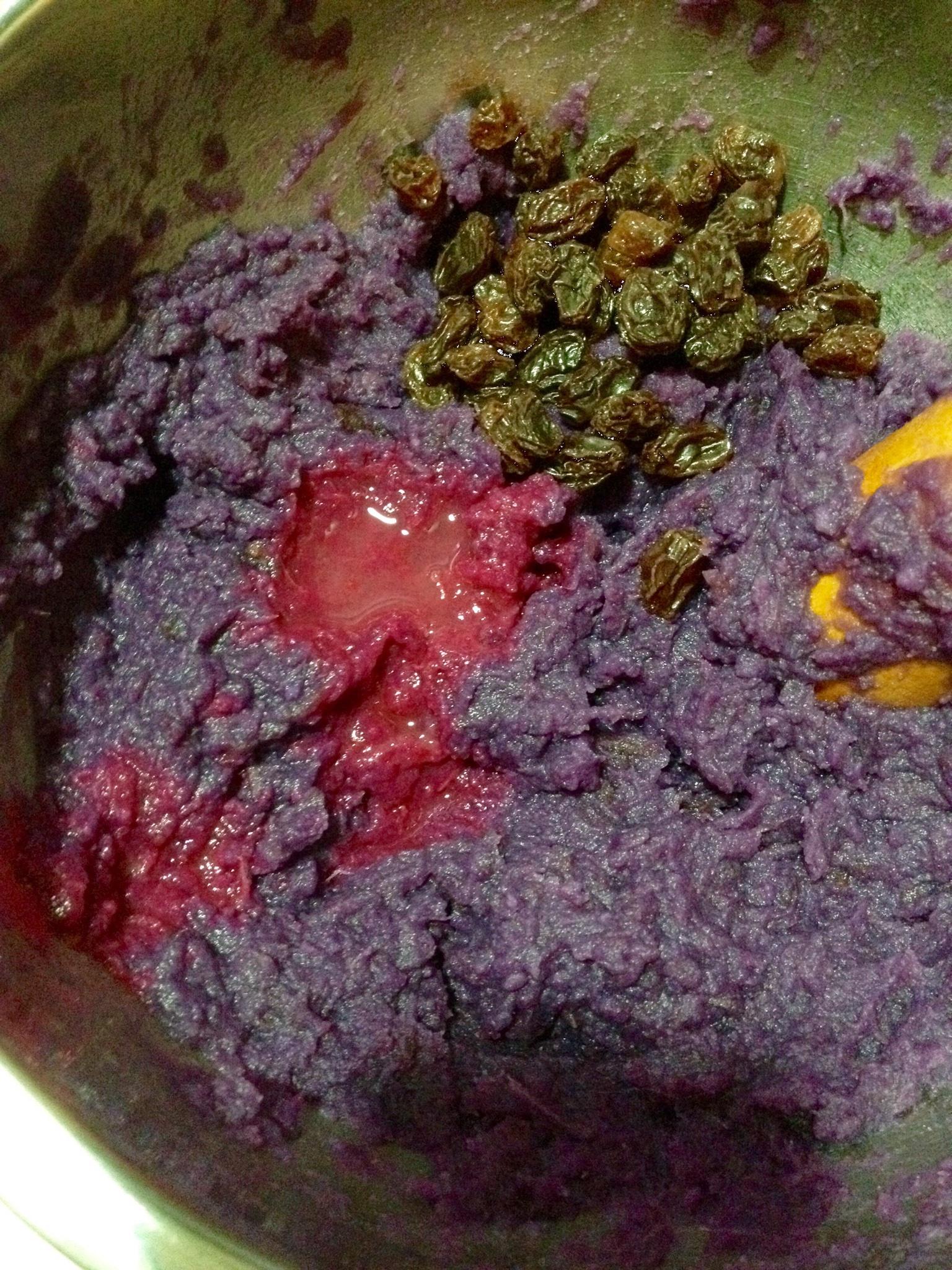 紫薯发糕饼的做法 步骤2
