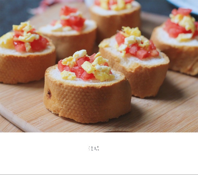 番茄奶酪烤法棍