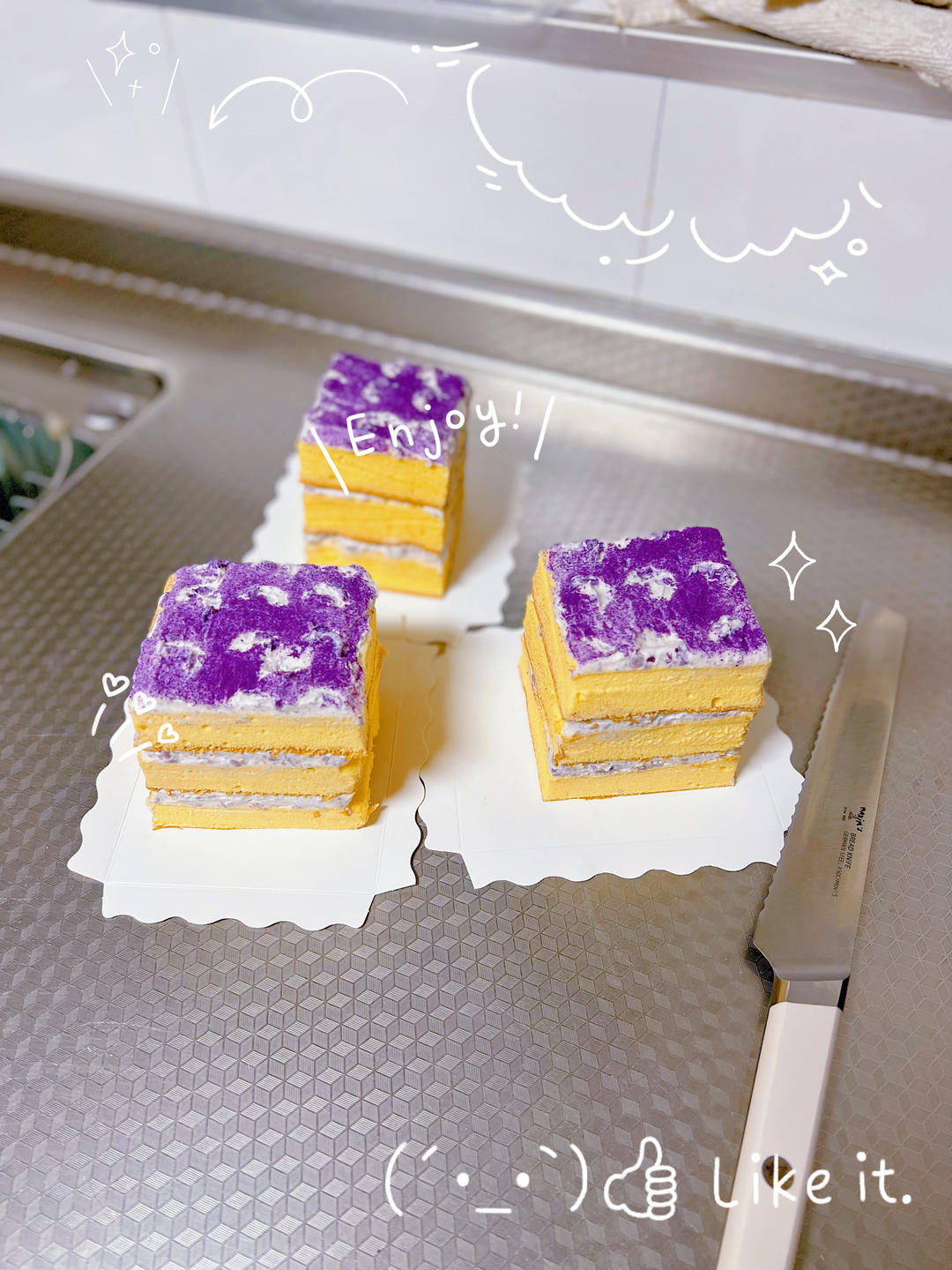 秒杀蛋糕店❗️爆炸好吃❗️芋泥蛋糕