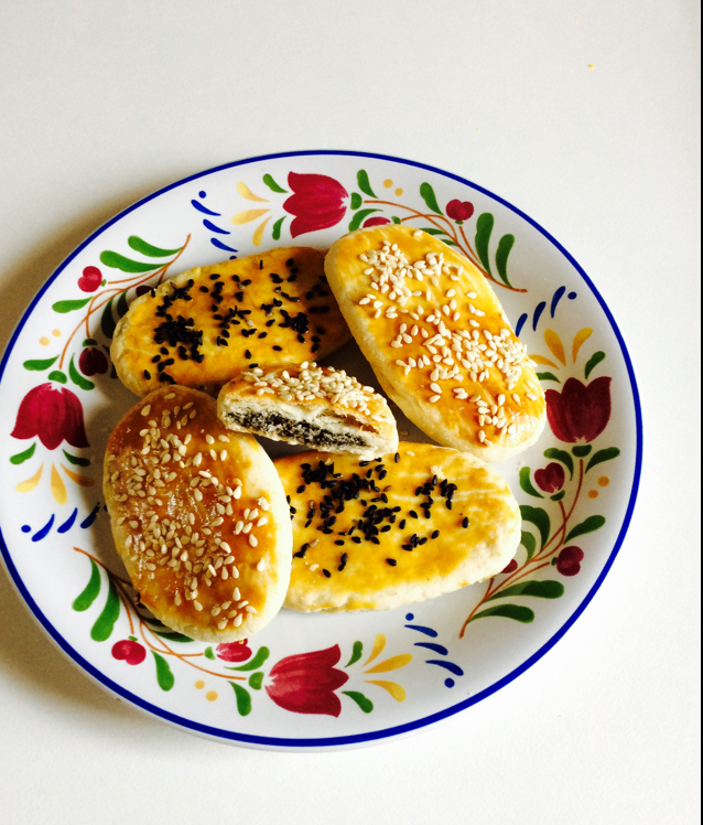 芝麻椒盐牛舌饼（北京小吃）