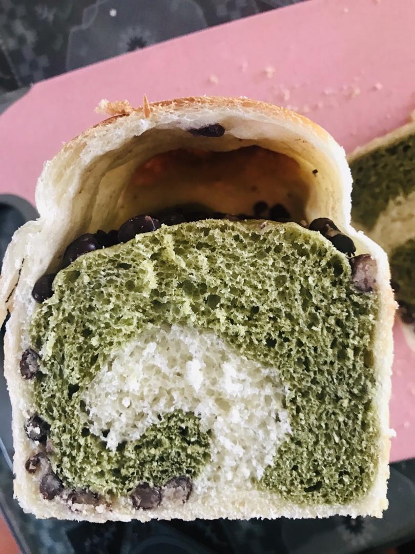 最正宗的日式抹茶红豆吐司