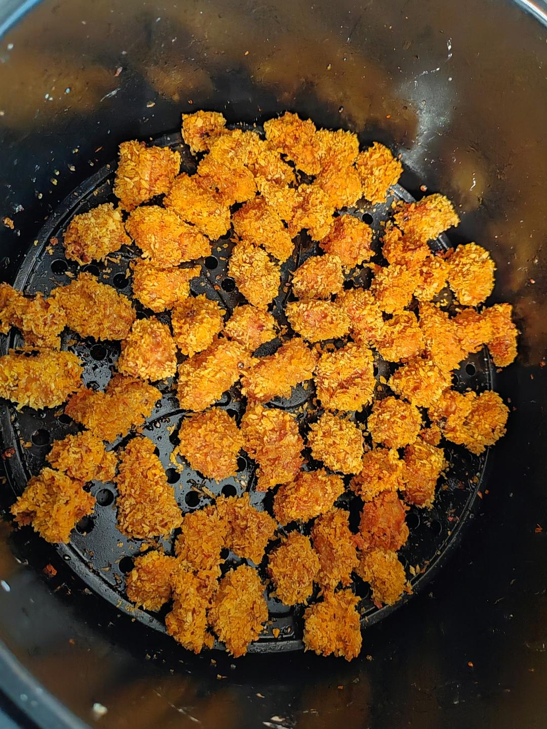 空气炸锅炸鸡米花，鸡胸肉这样吃才不柴