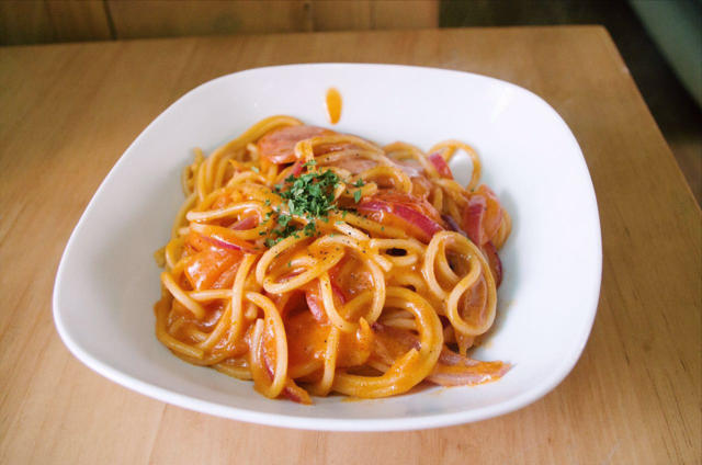 番茄火腿芝士意面