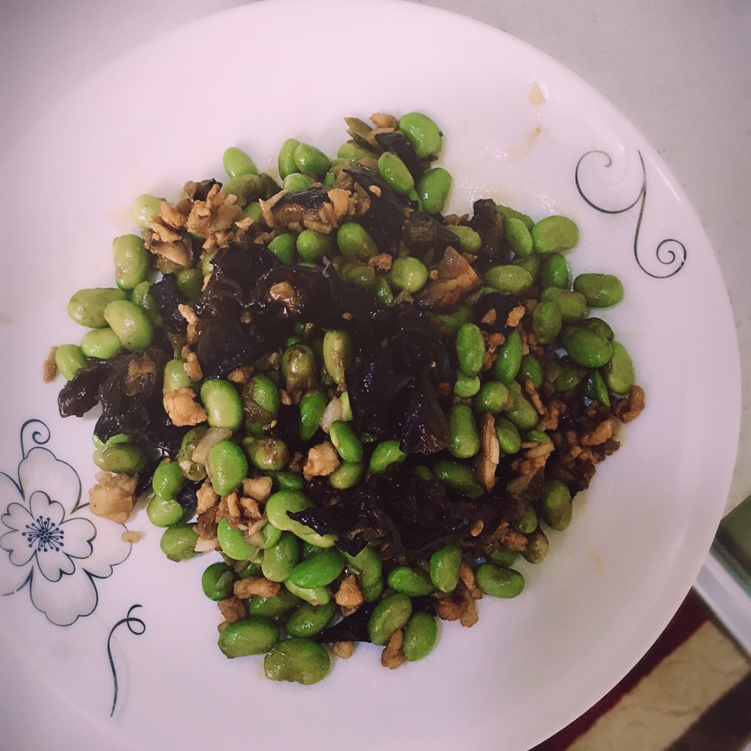 毛豆香菇木耳丁