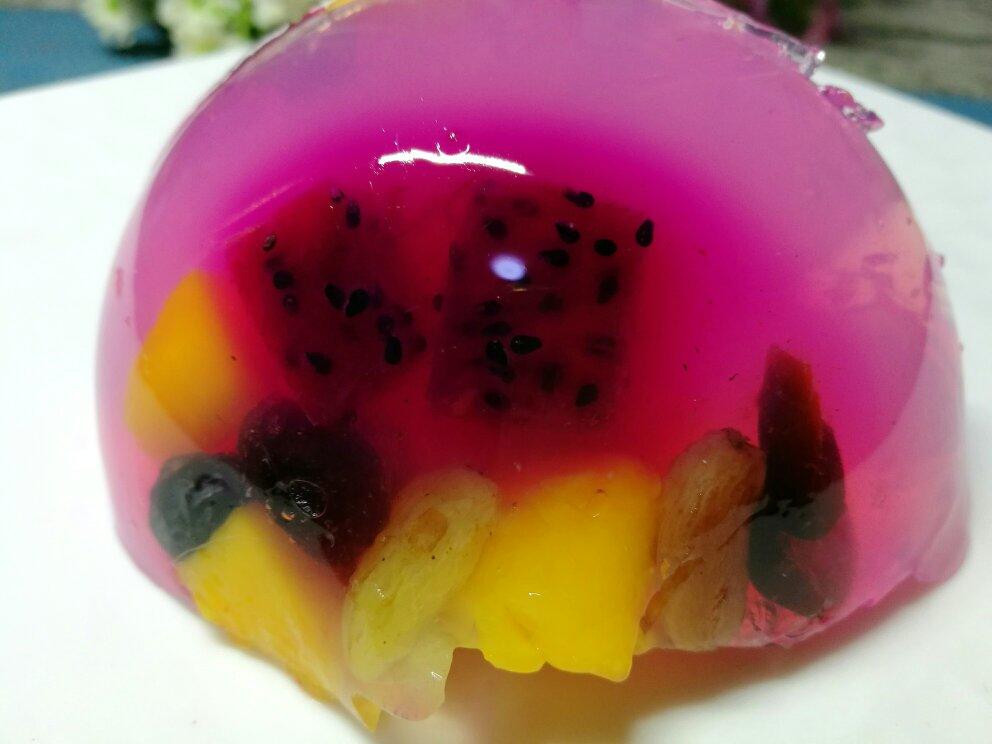 悦妈私厨做的海石花水果果冻