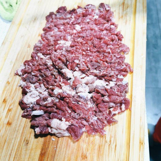 葱花牛肉饼