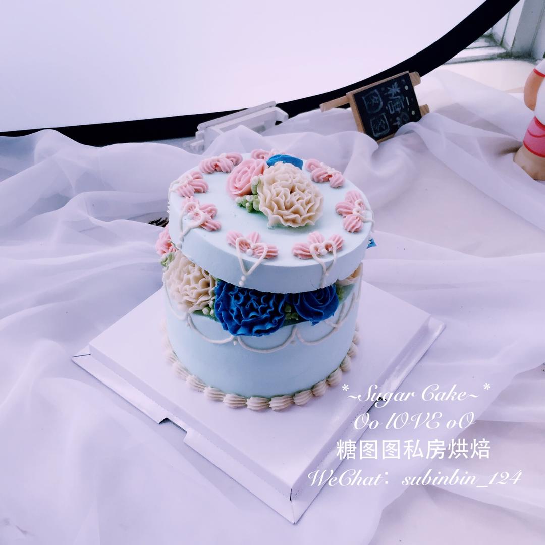 韩式立体花盒的组装