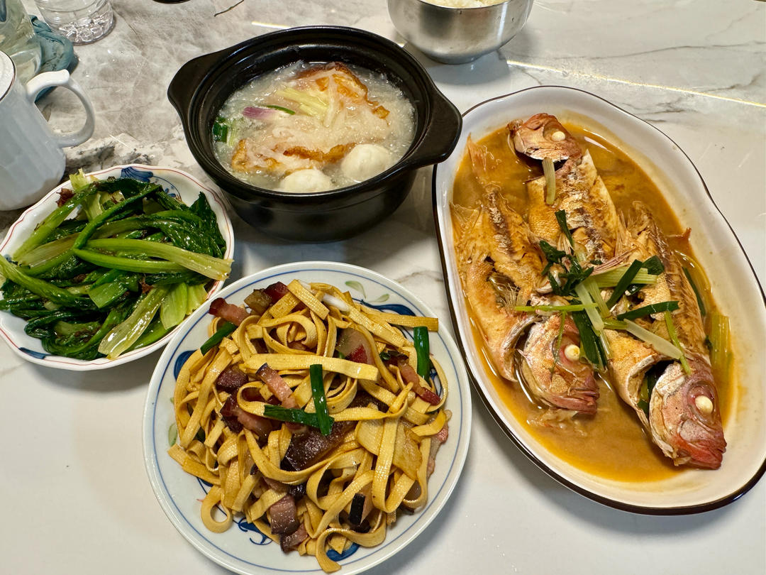 记录自家晚餐（非食谱）