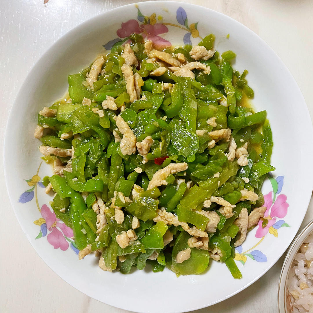 鼯鼠_27hz做的潮汕家常菜 苦瓜炒肉 下饭菜