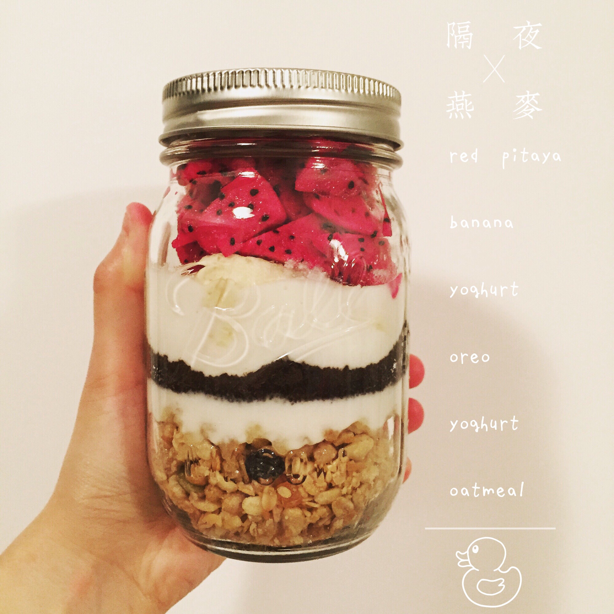 Overnight Oatmeal 隔夜早餐燕麦杯
