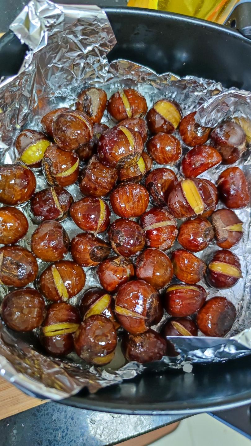 空气炸锅烤栗子